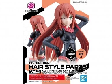 Bandai - 30MS Option Hair Style Parts Vol.3 All 4 Types, 62200 2