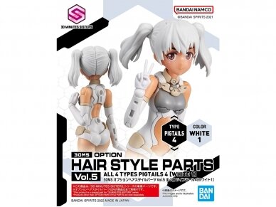 Bandai - 30MS Option Hair Style Parts Vol.5 All 4 Types, 63780 3