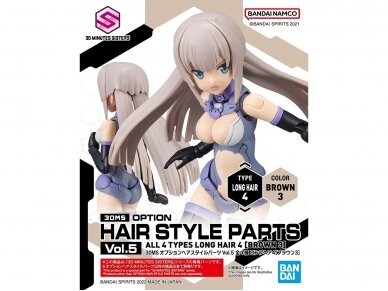 Bandai - 30MS Option Hair Style Parts Vol.5 All 4 Types, 63780 7