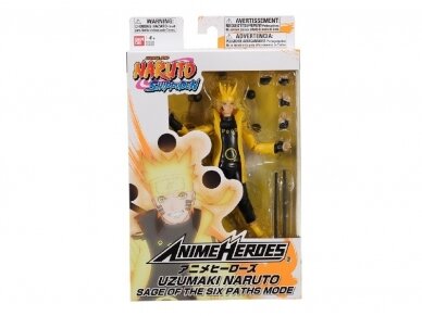 Bandai - ANIME HEROES NARUTO - UZUMAKI NARUTO SAGE OF THE SIX PATHSMODE, 36908