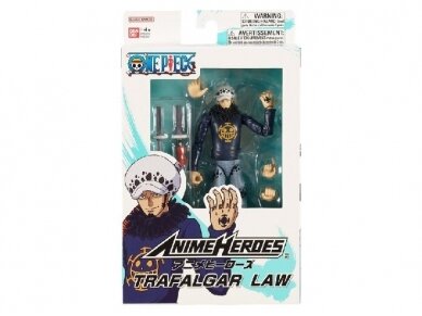 Bandai - Anime Heroes One Piece - Trafalgar Law, 36937 Bandai - Anime Heroes One Piece - Trafalgar Law, 36937