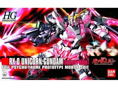Bandai - HGUC Gundam Unicorn RX-0 Unicorn Gundam (Destroy Mode), 1/144, 57399