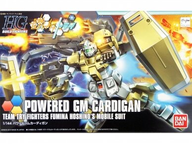 Bandai - HGBF Try Powered GM Cardigan Team Try Fighters Fumina Hoshino's Mobile Suit, 1/144, 58792