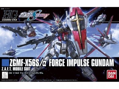 Bandai - HG Cosmic Era ZGMF-X56S/α Force Impulse Gundam Z.A.F.T. Mobile suit, 1/144, 06326