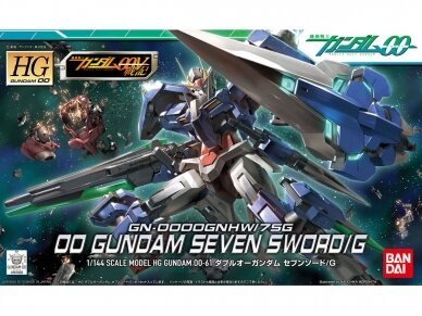Bandai - HG00 GN-0000GNHW/75G 00 Gundam Seven Sword/G, 1/144, 57935