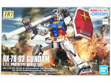 Bandai - HG RX-78-02 Gundam (Gundam The Origin Ver.), 1/144, 58929 Bandai - HG RX-78-02 Gundam (Gundam The Origin Ver.), 1/144, 58929