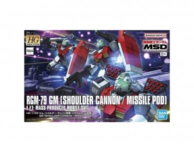 Bandai - HG The Origin MSD MSD RGM-79 GM (Shoulder Cannon / Missile Pod), 1/144, 65714