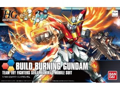 Bandai - HGBF Build Burning Gundam Team Try Fighters Sekai Kamiki's Mobile Suit, 1/144, 60373