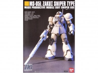 Bandai - HGUC MS-05L Zaku I Sniper Type, 1/144, 57394 1