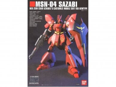 Bandai - HGUC MSN-04 Sazabi, 1/144, 58889 1