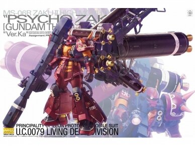 Bandai - MG MS-06R Zaku II High Mobility Type "Psycho Zaku" Ver.Ka (Gundam Thunderbolt), 1/100, 63050 Bandai - MG MS-06R Zaku II High Mobility Type "Psycho Zaku" Ver.Ka (Gundam Thunderbolt), 1/100, 63050