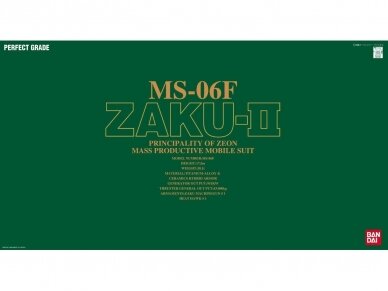 Bandai - PG MS-06F Zaku-II, 1/60, 64230