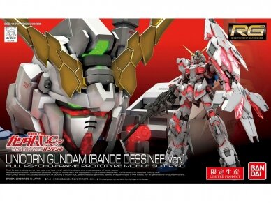 Bandai - RG Unicorn Gundam (Bande Dessinee Ver.), 1/144, 27473