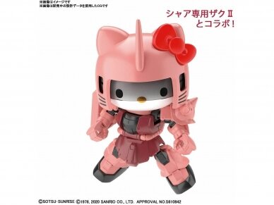 Bandai - SD Gundam Cross Silhouette Hello Kitty / MS-06S Char's Zaku II, 61029 1
