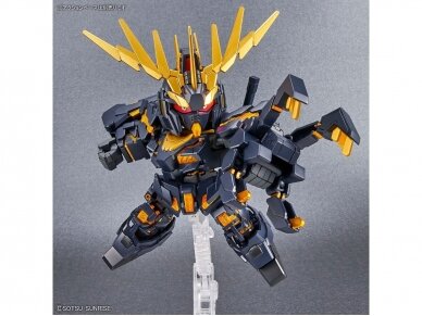 Bandai - SD Gundam Cross Silhouette Unicorn Gundam 02 Banshee (Destroy Mode) & Banshee Norn Parts Set, 62159 8