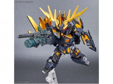 Bandai - SD Gundam Cross Silhouette Unicorn Gundam 02 Banshee (Destroy Mode) & Banshee Norn Parts Set, 62159 9