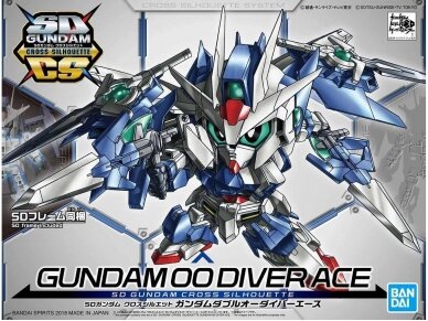 Bandai - SD Gundam Cross Silhouette Gundam 00 Diver Ace, 55343