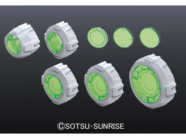 Bandai - Builders Parts HD MS Sight Lens 01 Green, 62856 2 Bandai - Builders Parts HD MS Sight Lens 01 Green, 62856 2