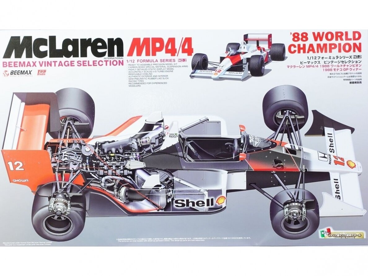 Beemax - McLaren MP4/4 1988, 1/12, 12002 Beemax - McLaren MP4/4 1988, 1/12, 12002