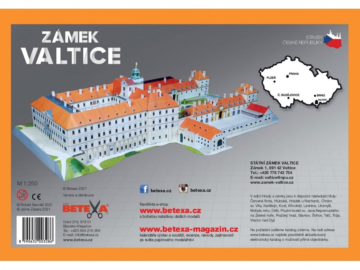 Betexa - Zámek Valtice, 1/250, BET328 1 Betexa - Zámek Valtice, 1/250, BET328 1