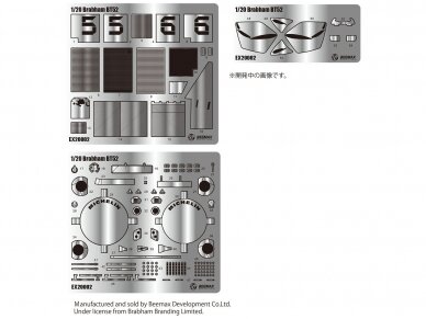 Beemax - Brabham BT52 Mudeli täienduste komplekt, 1/20, E20002 7 Beemax - Brabham BT52 Mudeli täienduste komplekt, 1/20, E20002 7