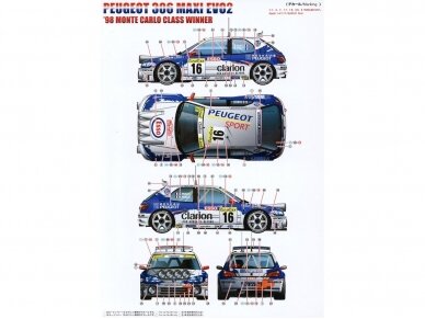 Beemax - Peugeot 306 Maxi EVO2 1998 Monte Carlo Rally Class Winner, 1/24, 24026 12
