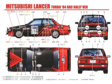 Beemax - Mitsubishi Lancer Turbo, 1/24, 24022 6