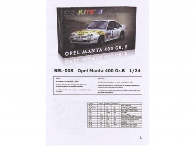 Belkits - Opel Manta 400 [GG-CT 361] "MOBIL", 1/24, BEL008 2