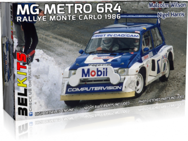 Belkits - MG Metro 6R4 1986 M.Wilson Monte Carlo, 1/24, BEL015