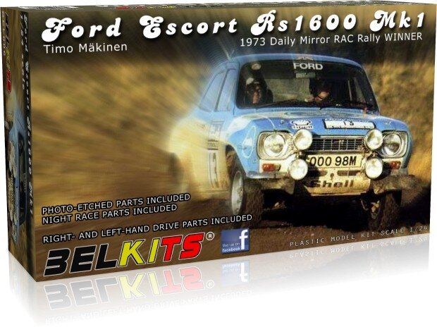 Belkits - FORD Escort MK.I, Mastelis:1/24, BEL006 Belkits - FORD Escort MK.I, Mastelis:1/24, BEL006