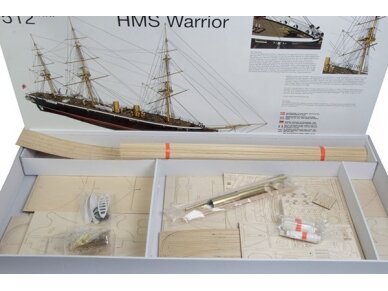 Billing Boats - HMS Warrior - Medinis korpusas, 1/100, BB512 1