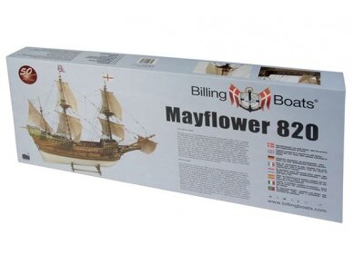 Billing Boats - Mayflower - Wooden hull, 1/60, BB820 Billing Boats - Mayflower - Wooden hull, 1/60, BB820