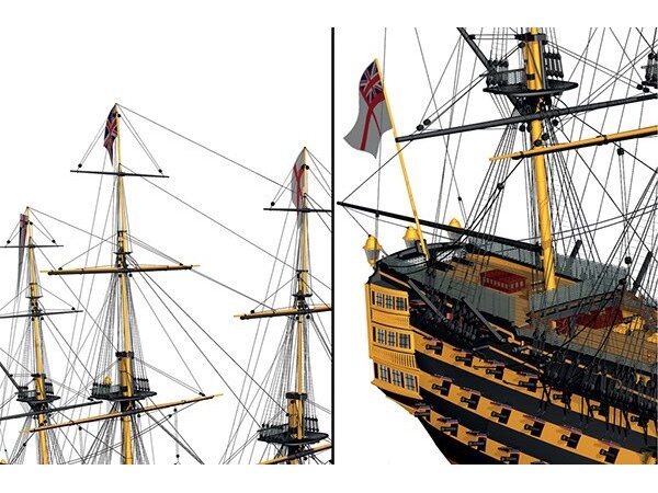 Billing Boats - HMS Victory - Medinis korpusas, 1/75, BB498 3 Billing Boats - HMS Victory - Medinis korpusas, 1/75, BB498 3
