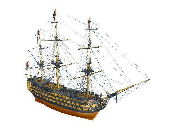 Billing Boats - HMS Victory - Wooden hull, 1/75, BB498