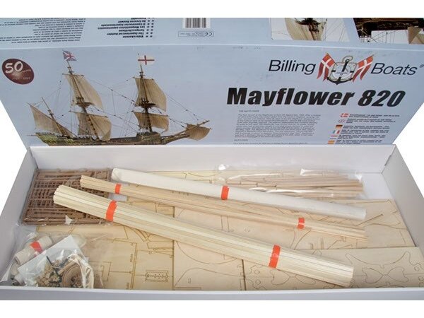 Billing Boats - Mayflower - Wooden hull, 1/60, BB820 1