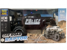 Techtoys - Ar radio vadāms Police Car RC, 1/14, 534409