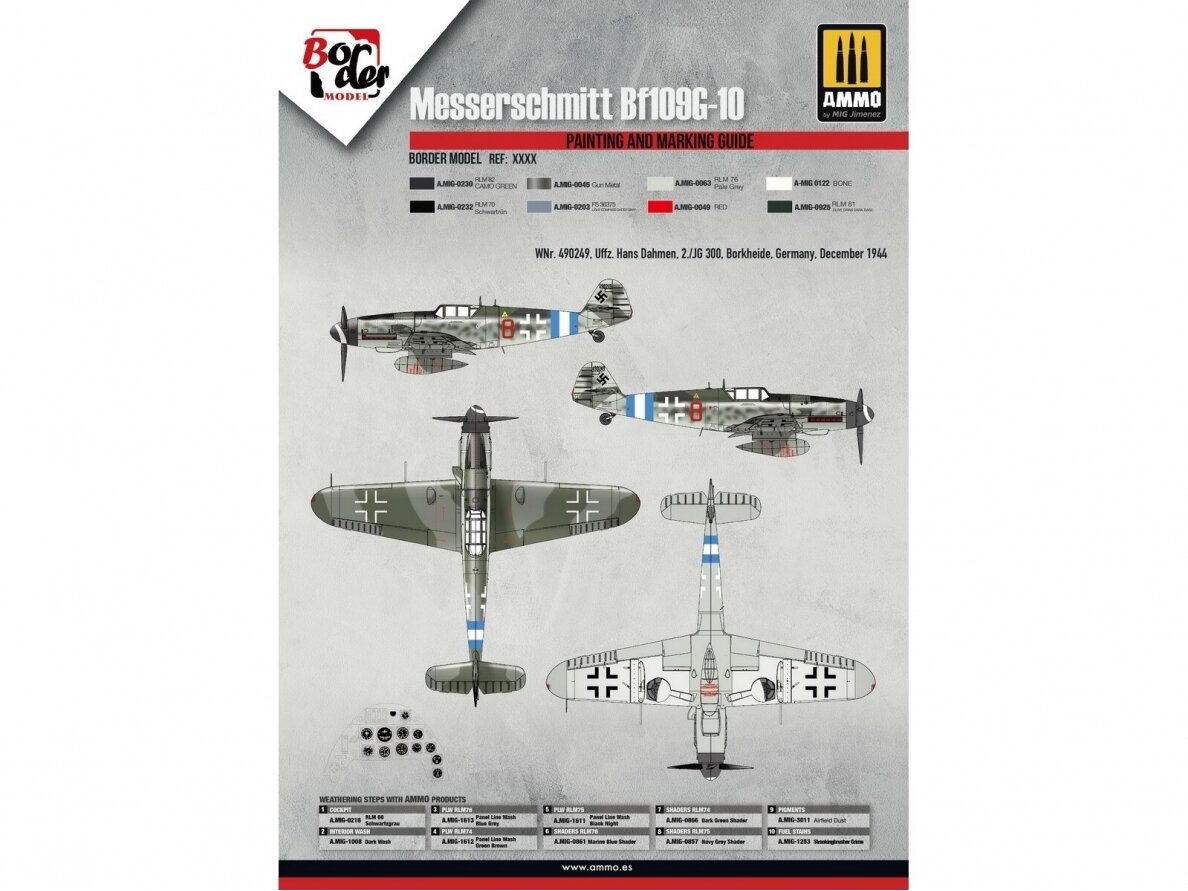 Border Model - Messerschmitt Bf109 G-10, 1/35, BF-013 16