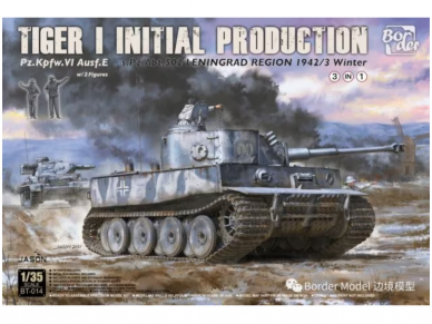Border Model - Tiger I Initial Production s.Pz.Abt.502 Leningrad Region 1942/43 Winter, 1/35, BT-014