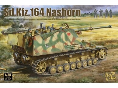 Border Model - Sd.Kfz. 164 Nashorn Early/Command w/4 figures, 1/35, BT-024