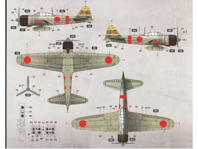 Border Model - Mitsubishi A6M2 Zero Fighter w/Interior of the Engine and Weapons, 1/35, BF-006 15 Border Model - Mitsubishi A6M2 Zero Fighter w/Interior of the Engine and Weapons, 1/35, BF-006 15