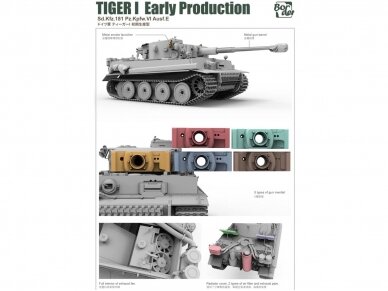 Border Model - TIGER I Early Production Sd.Kfz.181 Pz.Kpfw.VI Ausf.E, 1/35, BT-010 2