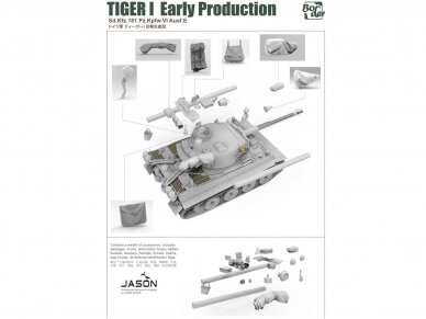 Border Model - TIGER I Early Production Sd.Kfz.181 Pz.Kpfw.VI Ausf.E, 1/35, BT-010 5