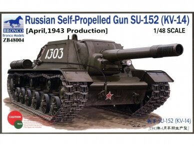 Bronco - Russian Self-Propelled Gun SU-1, 1/48, 48004