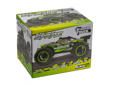 BLACKZON - Radijo bangomis valdomas Spryte ST 4WD Electric Stadium Truck - Green, 1/20, 540305