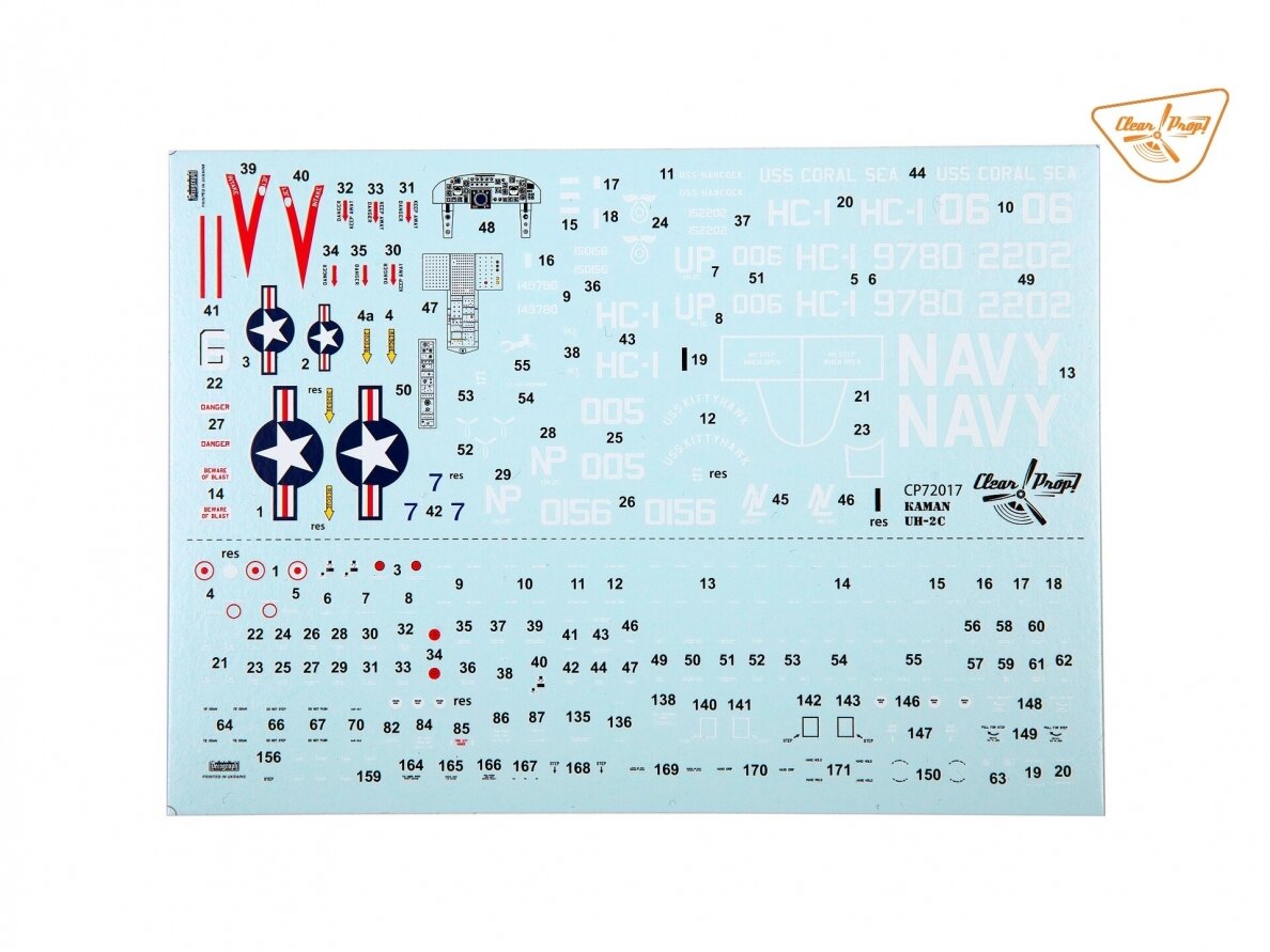 Clear Prop! - Kaman HH-2D Seasprite Advanced Kit, 1/72, CP72018 6