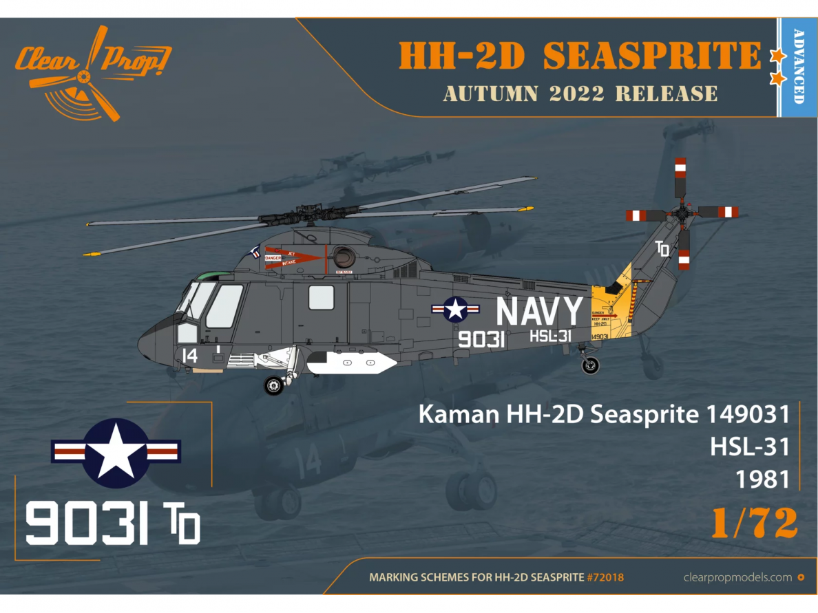 Clear Prop! - Kaman HH-2D Seasprite Advanced Kit, 1/72, CP72018 9