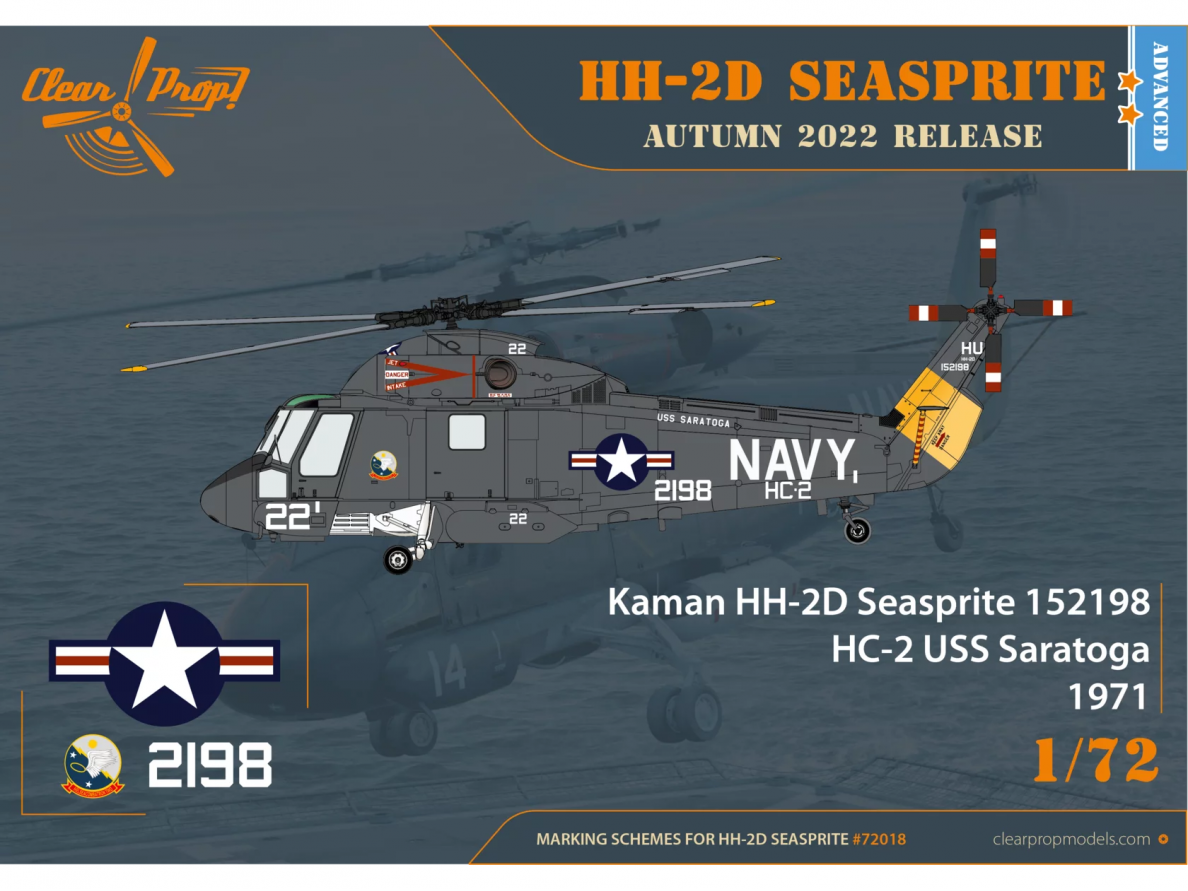 Clear Prop! - Kaman HH-2D Seasprite Advanced Kit, 1/72, CP72018 10