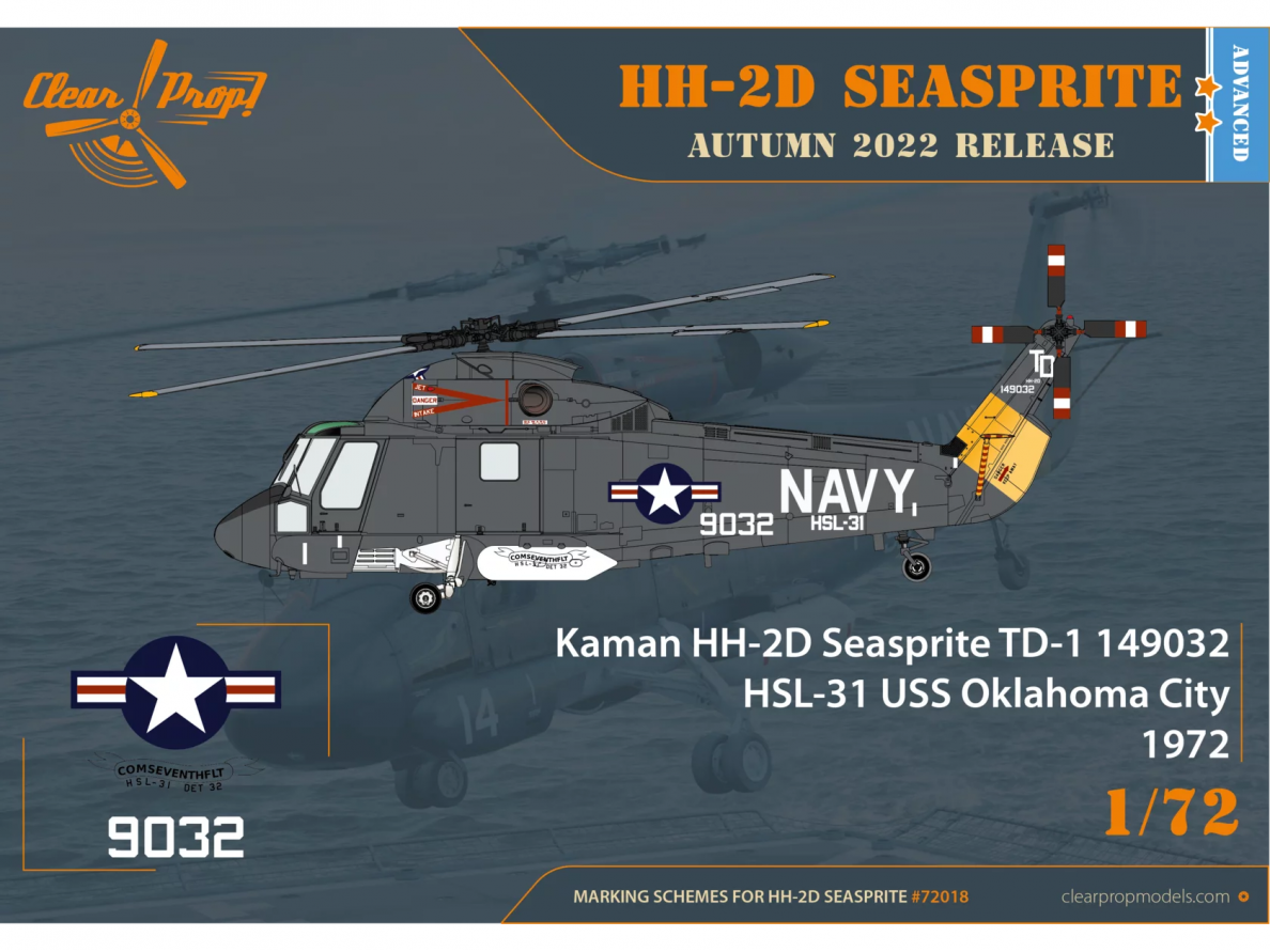 Clear Prop! - Kaman HH-2D Seasprite Advanced Kit, 1/72, CP72018 11