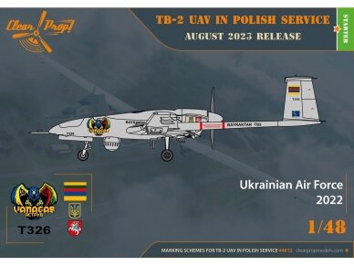 Clear Prop! - Bayraktar TB.2 UAV In Polish, Ukrainian Service (Vanagas version included), 1/48, CP4812 10