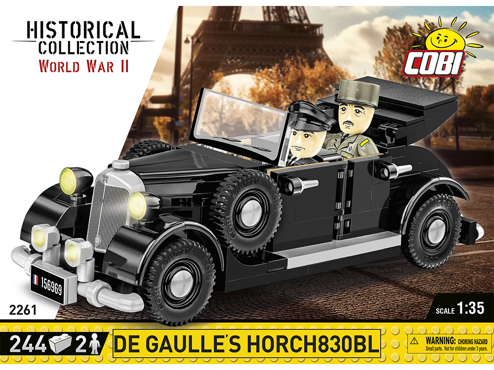 COBI - Konstruktors De Gaulle's Horch830BL, 1/35, 2261 COBI - Konstruktors De Gaulle's Horch830BL, 1/35, 2261